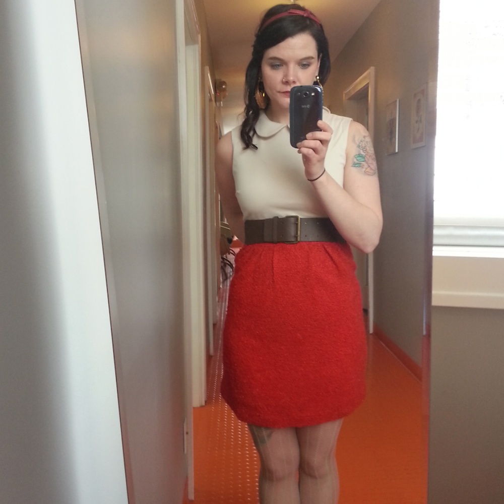 Mini dress with Peter Pan collar from Modcloth.